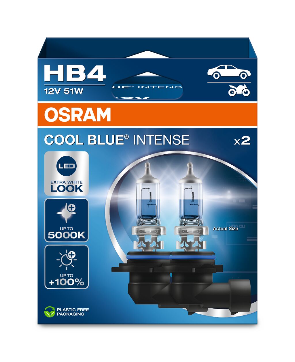 OSRAM COOL BLUE INTENSE HB4 12V DUOBOX ECO